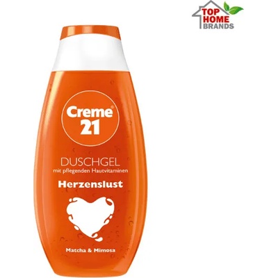 Crème 21 / Германия Душ гел Creme 21 Herzenslust, матча и мимоза, 250 мл