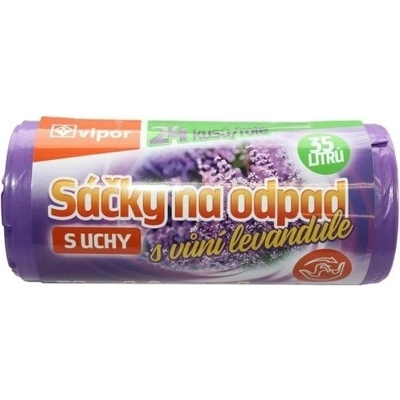 Vipor sáčky s uchy 35 l 18 μm 24ks levandule