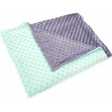 Kidpro senzomotorická deka minky duo šedá mint