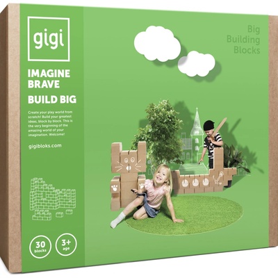 Gigi veľké kartónové kocky 30 ks