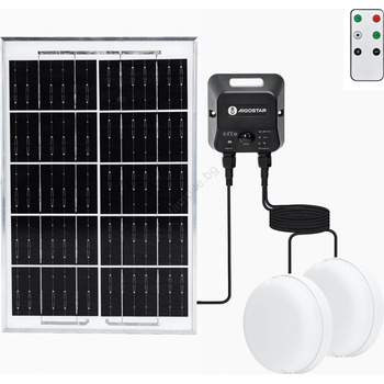 Aigostar - LED соларно таванно осветително тяло 2xLED/35W/3, 7V 6000 mAh IP65 + ДУ (AI2350)
