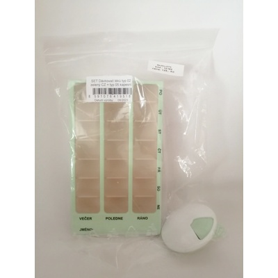 Obzor Set Dávkovač léků 02 zelený + 05 kapesní – Zbozi.Blesk.cz