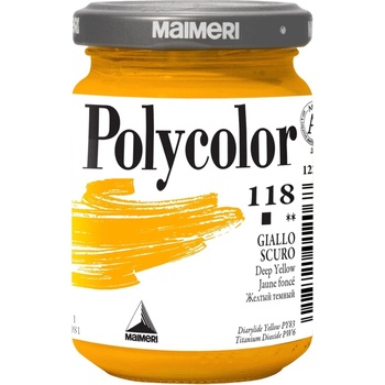 Maimeri Vynil Polycolor АКРИЛНА боя Deep Yellow 118 140 ml 1 бр (M1220118)