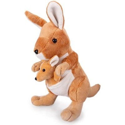 Mikro Кенгуру плюшена 29см стояща с малко