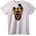 NOONEBRAND Тениска с яростна хиена с цветно колие - 4XL, White