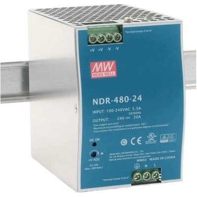 Spínaný napájecí zdroj MEAN WELL NDR-480-24 480W 24VDC