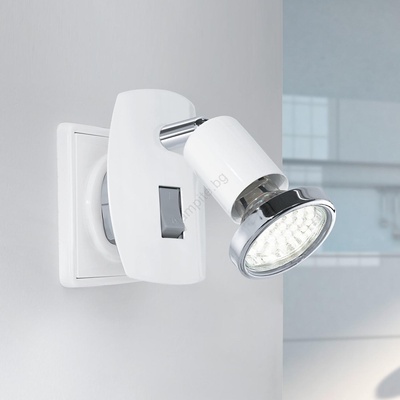 EGLO 902365 - LED светилник за контакт MINI 1xGU10/2, 8W/230V бял (EG902365)