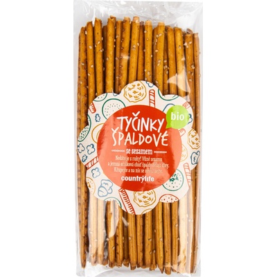 Country Life Tyčinky špaldové se sezamem BIO 150 g