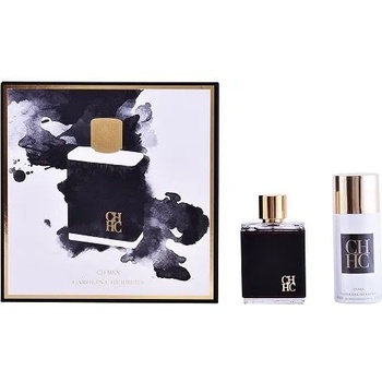 Carolina Herrera CH for Men Подаръчен комплект, Тоалетна вода 100ml + Део спрей 150ml - опаковката му е повредена, мъже