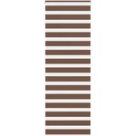 vidaXL Зебра щора, кафява, 90x200 см, ширина на плата 85, 9 см, полиестер (4014363)