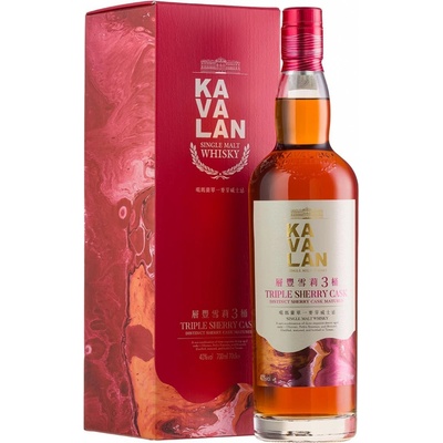 Kavalan Triple Sherry Cask 40% 0,7 l (kartón)