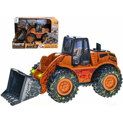 Mikro trading Traktor nakladač 25 cm na setrvačník se světlem a zvukem