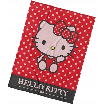 Carbotex Dětská deka červená Hello Kitty
