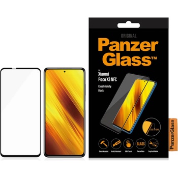 Panzer Стъклен протектор PanzerGlass за Xiaomi Poco X3 / X3 Pro , CaseFriendly - Черен