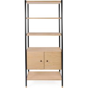 Woodman Черна етажерка в дъб 90x180 cm Jungend - Woodman (222208001162)