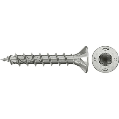 Fischer 574062 skrutky do drevotriesky 4 mm 20 mm TX Nerezová oceľ 200 ks