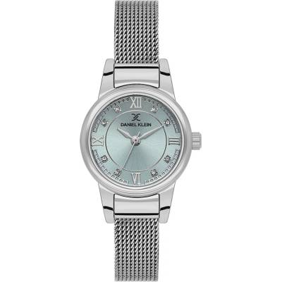 Daniel Klein DK. 1.14155-3 - Дамски, Кварц, 25mm, Стомана, Зелен, Кристали, 3 ATM - Premium