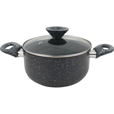 Elekom Тенджера ЕК-2211 gm, Незалепващо мраморно покритие, Индукционно дъно