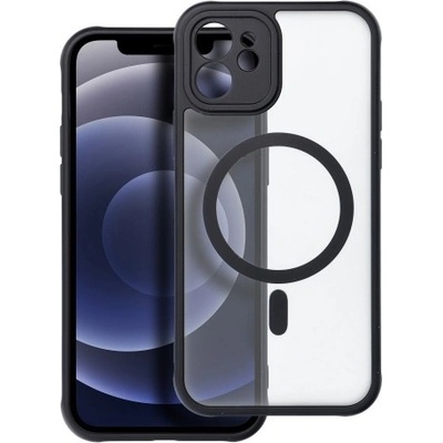 Apple Силиконов калъф кейс Full Matte MagSafe за iPhone 12, черен