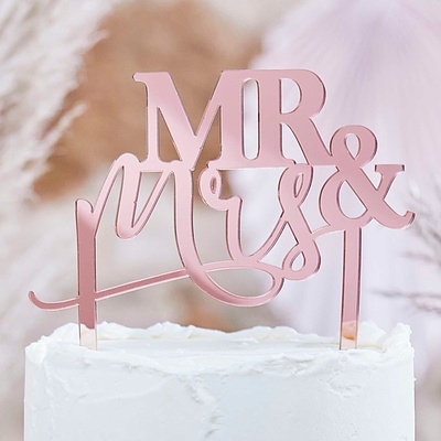 Ginger Ray Декорация за тортата Mr и Mrs