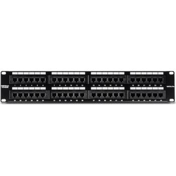 TRENDnet Пач панел 48 порта RJ45 UTP 19', Cat5/5e - TRENDnet TC-P48C5E (TC-P48C5E)