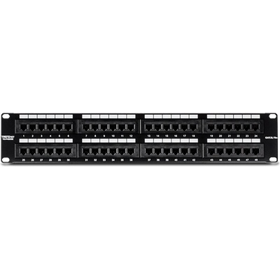 TRENDnet Пач панел 48 порта RJ45 UTP 19', Cat5/5e - TRENDnet TC-P48C5E (TC-P48C5E)