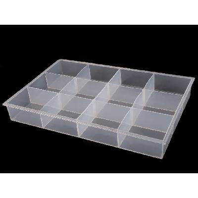 Plastový box / zásobník / organizér 23x34,5x4,5 cm transparent 1 ks