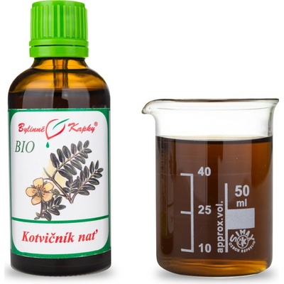 Kotvičník zemný vňať bio kvapky tinktúra 50 ml