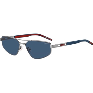 HUGO BOSS Слънчеви очила Hugo Men's Rectangular Sun Round Sunglasses - Matte Ruthenium Слънчеви очила