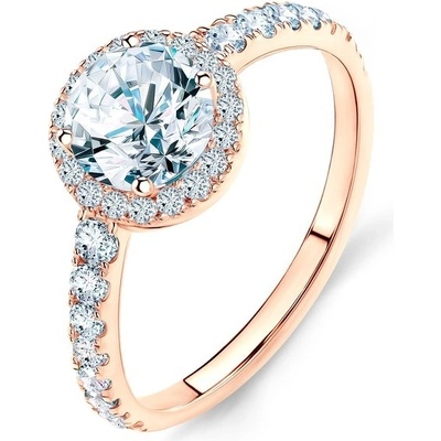 Savicki Zásnubný prsteň This is Love ružové zlato diamant TIL 3 D R
