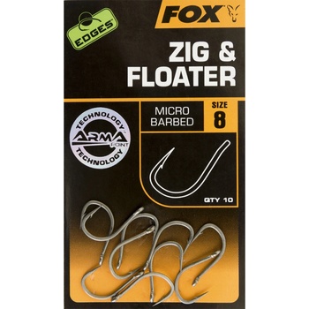 FOX EDGES HOOK ZIG & FLOATER Micro Barbed vel.8 10 ks