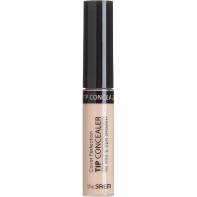 The Saem Cover Perfection Tip Concealer 1.75 Middle Beige vysoko krycí korektor pre zakrytie nedokonalostí a tmavých kruhov 6,5 ml