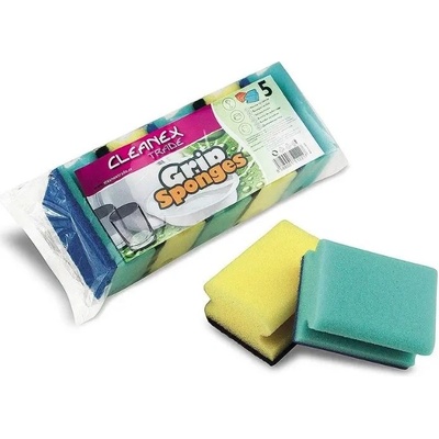 CLEANEX Houba na nádobí tvar 9 x 7 x 4,5 cm 5 ks