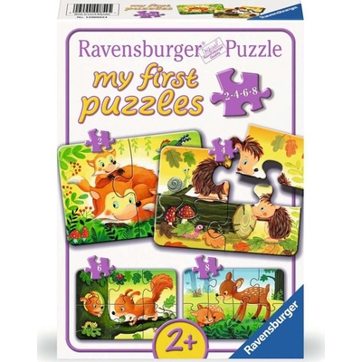 RAVENSBURGER Moje první Lesní zvířátka 4v1 2,4,6,8 dílků