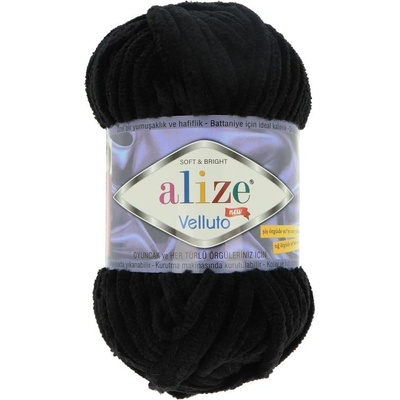 Alize Velluto 60 čierna