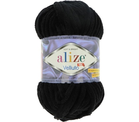 Alize Velluto 60 čierna