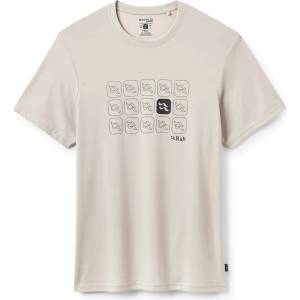 Rab Мъжка спортна тениска Rab Crimp Repeat Tee Sport shirt - Pebble (216-7516-0412)
