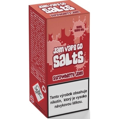 Juice sauz Jam Vape Co SALT Jahoda 10 ml 10 mg
