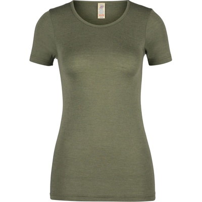 Engel Дамско копринено термобельо Engel Women's Undershirt S/S Merino base layer - Olive - размер 42/44 (EU) (114-0819-1014)