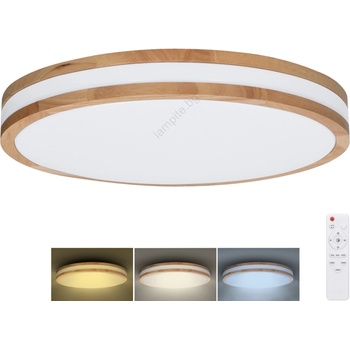 Solight WO8008 - LED осветително тяло WOODY LED/60W/230V 3000-6500K Ø 50 см + DO (SL1531)