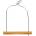 Duvo Plus Wooden Bird Swing - Дървена кацалка за клетки на птици 24х17.5х1.5 см