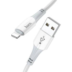 hoco. iPhone 14 Pro / 14 Plus / 14 HOCO X70 кабел за данни USB - Lightning, 100 cm, БЯЛ X70_USB_LIGHTNING_W (X70_USB_LIGHTNING_W)