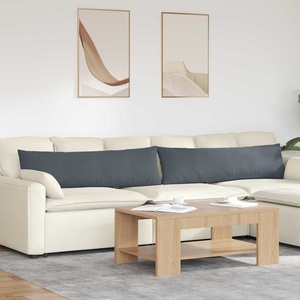 vidaXL Диван възглавници 2 pcs Тъмен сив 145 x 40 см Кордюрова тъкан (42013843)
