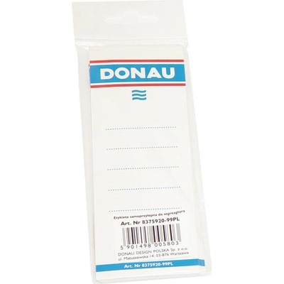Donau Štítok chrbtový samolepiaci pre zakladače 54x153mm biely