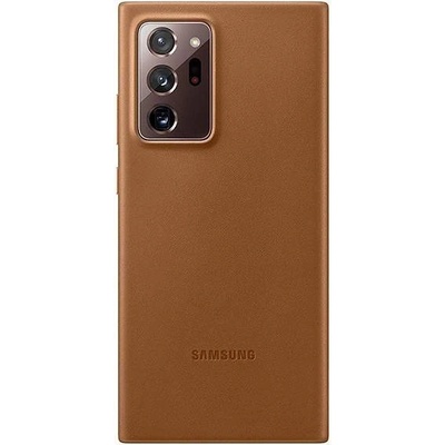 Samsung Leather Cover EF-VN985LAEGEU - оригинален кожен кейс (естествена кожа) за Samsung Note 20 Ultra (кафяв)