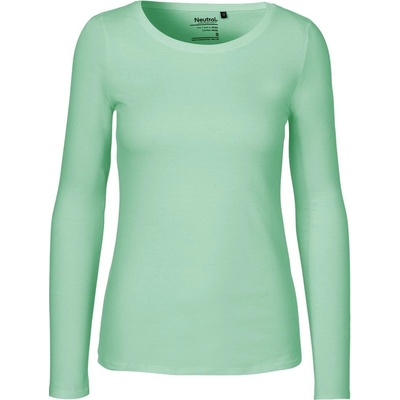 Neutral Dámské tričko s dlouhým rukávem z organické Fairtrade bavlny Dusty mint