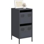 vidaXL Бюфет, антрацит, 35x39x73, 5 см, студеновалцувана стомана (851396)