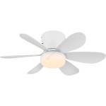 GLOBO 03625W - Димируем LED таванен вентилатор DELORES LED/5W/230V 2700-6500K бял + дистанционно управление (GL8891)
