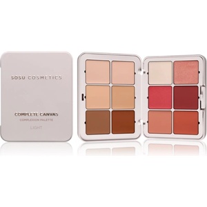 SOSU Cosmetics Complete Canvas Complexion Palette мултифункционална палитра за лице цвят Light 26.4 гр