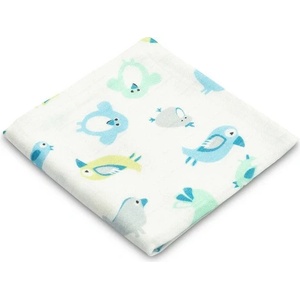  Бамбукова Пелена Син Birds 75X75